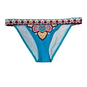 Victoria's Secret Colorful Patterned Bikini Bottom Size Small